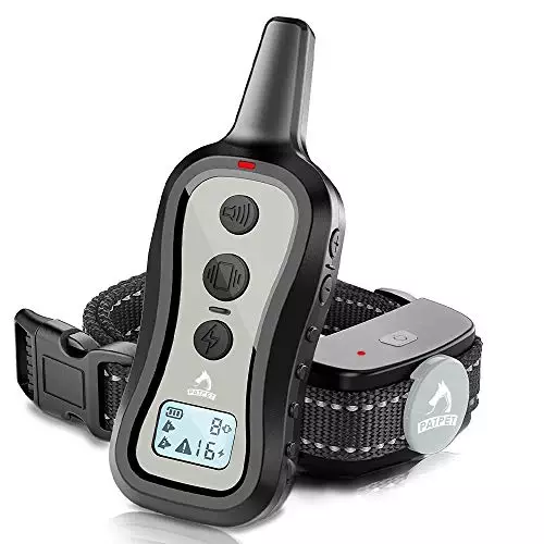 PATPET Dog Training Shock Collar with Remote – 3 Training Modes, Beep, Vibration and Shock, Up to 1000 ft Remote Range, Rainproof for Small Medium Large Dogs