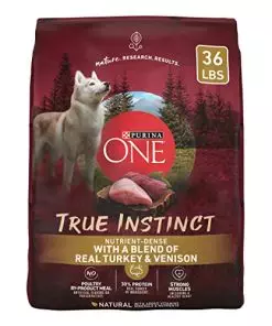 Purina ONE True Instinct With A Blend Of Real Turkey and Venison Dry Dog Food – 36 Lb. Bag