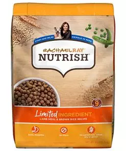 Rachael Ray Nutrish Limited Ingredient Lamb Meal & Brown Rice Recipe, Dry Dog Food, 14 Pound Bag (Packaging Design May Vary)