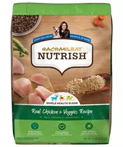 Rachael Ray Nutrish Premium Natural Dry Dog Food, Real Chicken & Veggies Recipe, 14 Pounds (Packaging May Vary)