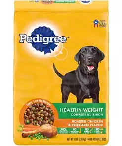 Pedigree Healthy Weight Adult Dry Dog Food Roasted Chicken & Vegetable Flavor Dog Kibble, 14 lb. Bag