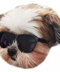 G014 Dog Pet 80s Sunglasses Goggles for Small Dogs up to 15lbs (Black)