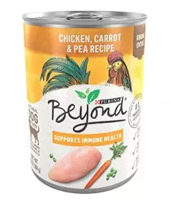 Purina Beyond Chicken, Carrot and Pea Ground Grain Free Wet Dog Food Natural Pate with Added Vitamins and Minerals – (12) 13 Oz. Cans