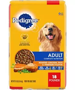 Pedigree Complete Nutrition Adult Dry Dog Food Roasted Chicken, Rice & Vegetable Flavor Dog Kibble, 18 lb. Bag