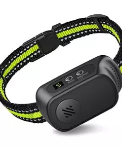 Rechargeable Dog Bark Collar with Beep Vibration and Shock,Anti Barking Collar for Small Medium Large Dogs, Humane Dog Training Device with 5 Adjustable Sensitivity Levels