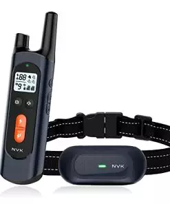 NVK Shock Collar, Dog Training Collar with Remote for Medium Large Dogs, Rechargeable Dog Shock Collar with Shock, Vibration, Beeps Modes, IPX7 Waterproof, Range up to 1600Ft