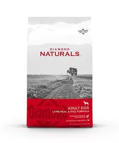 Diamond Naturals Adult Real Meat Recipe Premium Dry Dog Food With Real Pasture Raised Lamb Protein 40Lb