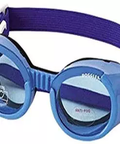 Doggles ILS Extra Small Shiny Blue Frame with Blue Lens Dog Goggles