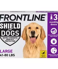 FRONTLINE Shield Flea & Tick Treatment for Large Dogs 41-80 lbs., Count of 3