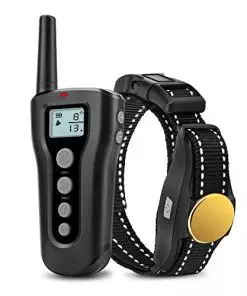 Dog Training Collar Upgraded 1000ft Remote Rechargeable Waterproof Electric Shock Collar with Beep Vibration Shock for Small Medium Large Dogs (15-120 Lbs)