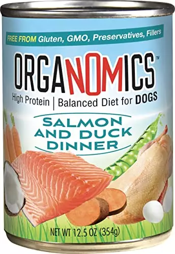 OrgaNOMics Salmon & Duck Dinner for Dogs, 12.8 Ounce (Pack of 12)