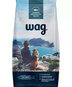 Amazon Brand – Wag Dry Dog Food Salmon & Sweet Potato, Grain Free 24 lb Bag