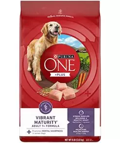 Purina ONE High Protein Dry Senior Dog Food Plus Vibrant Maturity Adult 7 Plus Formula – 8 lb. Bag