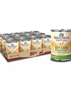 Wellness 95% Lamb Natural Wet Grain Free Canned Dog Food, 13.2-Ounce (Pack of 12)