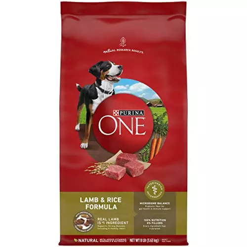 Purina ONE Dry Dog Food Lamb and Rice Formula – 8 lb. Bag