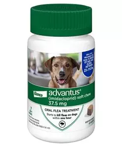 Advantus (Imidacloprid) Chewable Flea Treatment for Large Dogs, 7 Count, 23-110 Pound