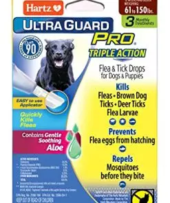 UltraGuard Pro Flea & Tick Topical Treatment for Dogs & Puppies 61-150 lbs, 3 treatments