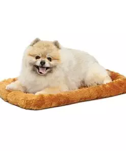 MidWest Homes for Pets 22L-Inch Cinnamon Dog Bed or Cat Bed w/ Comfortable Bolster | Ideal for XS Dog Breeds & Fits a 22-Inch Dog Crate | Easy Maintenance Machine Wash & Dry