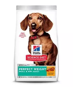 Hill’s Science Diet Dry Dog Food, Adult, Perfect Weight for Healthy Weight & Weight Management, Small & Mini Breeds, Chicken Recipe, 4 lb. Bag