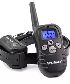 Petrainer Upgraded Model Rechargeable & Waterproof Remote Dog Training Collar 330 yd Electric Dog Bark Collar with Beep/Vibration/Shock Collar for Dogs