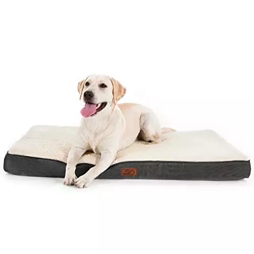 Bedsure Dog Bed for Large Dogs – Big Orthopedic Dog Bed with Removable Washable Cover, Egg Crate Foam Pet Bed Mat, Suitable for Dogs Up to 65 lbs