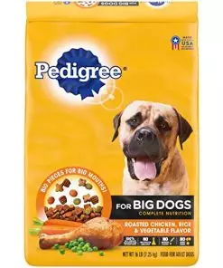 Pedigree for Big Dogs Adult Complete Nutrition Large Breed Dry Dog Food Roasted Chicken, Rice & Vegetable Flavor Dog Kibble, 16 lb. Bag