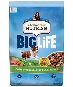 Rachael Ray Nutrish Big Life Dry Dog Food, Savory Chicken, Barley & Veggies, 40 Pounds