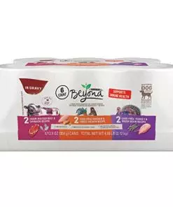 Purina Beyond Gravy, Beef, Chicken or Turkey in Gravy Ground Entree Grain Free Wet Dog Food Variety Pack