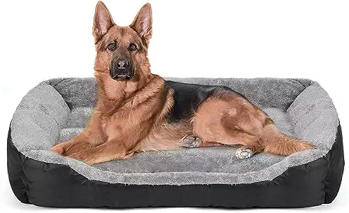 DogBaby Dog Bed, Dog Beds for Large Dogs, Rectangle Washable Pet Bed Comfortable and Breathable Large Dog Bed (X-Large(37″*30″)