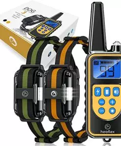 Heaflex Electric Dog Training Collar with Remote 1640FT, E-Shock, Safe Training Modes, Rechargeable IP67 Waterproof Collars for 2 Dogs