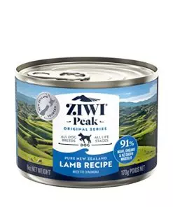 ZIWI Peak Canned Wet Dog Food – All Natural, High Protein, Grain Free, Limited Ingredient, with Superfoods (Lamb, Case of 12, 6oz Cans)