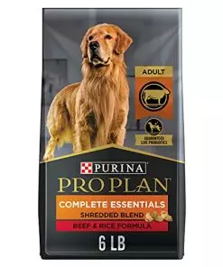 Purina Pro Plan High Protein Dog Food With Probiotics for Dogs, Shredded Blend Beef & Rice Formula – 6 lb. Bag