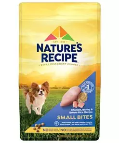 Nature’s Recipe Small Bites Dry Dog Food, Chicken & Rice Recipe, 4 Pound Bag