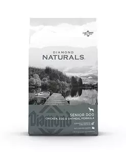 Diamond Naturals Senior Real Meat Recipe Natural Dry Dog Food With Real Cage Free Chicken, 35Lb