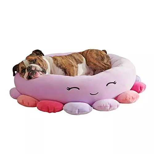 Squishmallows 20-Inch Beula Octopus Pet Bed – Small Ultrasoft Official Squishmallows Plush Pet Bed