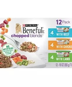 Purina Beneful High Protein, Gravy Wet Dog Food Variety Pack, Chopped Blends – (12) 10 Oz. Tubs