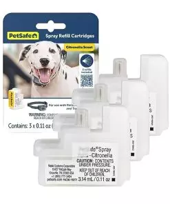 PetSafe Spray Refill – Citronella – No-Mess Replacement Cartridges Spray Dog Bark Collar Remote Training Collar – Refill Cartridge Only – 3-Pack – PAC00-16371