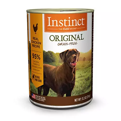Instinct Original Grain Free Real Chicken Recipe Natural Wet Canned Dog Food, 13.2 oz. Cans (Case of 6)