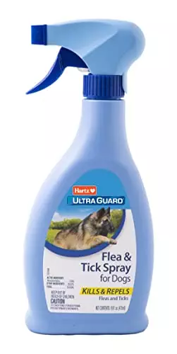 Hartz UltraGuard Flea & Tick Dog Spray, 032700106232 16 Fl Oz