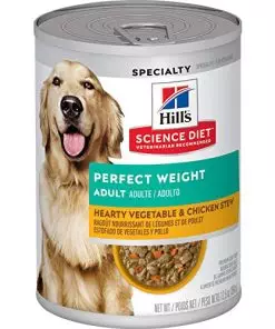 Hill’s Science Diet Wet Dog Food, Adult, Perfect for Weight Management, Hearty Vegetable & Chicken Stew Recipe, 12.5 oz Cans, 12-pack