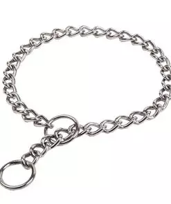 SGODA Chain Dog Training Choke Collar, 18 in, 2.5 mm