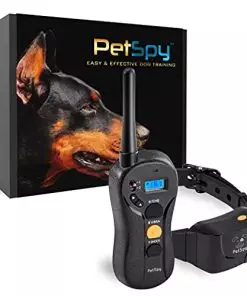 PetSpy P620 Dog Training Shock Collar for Dogs with Vibration, Electric Shock, Beep; Rechargeable and Waterproof Remote Trainer E-Collar – 10-140 lbs