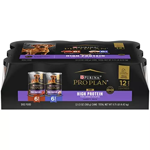 Purina Pro Plan Sport High Protein Wet Dog Food Variety Pack – (12) 13 oz. Cans