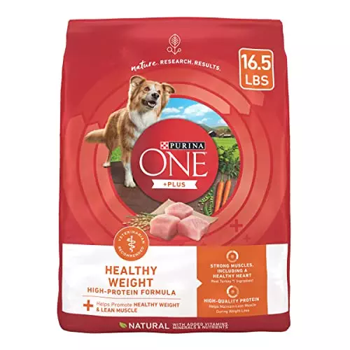 Purina ONE Plus Healthy Weight High-Protein Dog Food Dry Formula – 16.5 lb. Bag