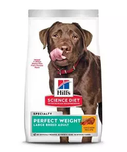 Hill’s Science Diet Adult Perfect Weight Large Breed Dry Dog Food, Chicken Recipe, 25 lb. Bag