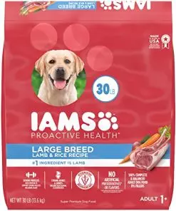 IAMS Large Breed Adult Dry Dog Food Lamb & Rice Recipe, 30 lb. Bag