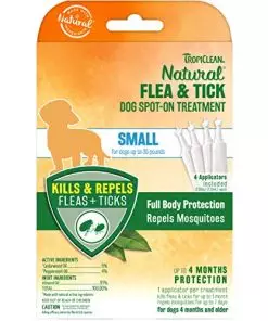 TropiClean Natural Flea & Tick Spot On Treatment for Small Dogs up to 35lbs.