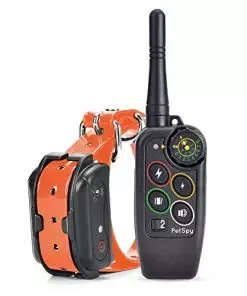 PetSpy M686 Premium Dog Training Shock Collar, 1100 Yards, Medium to Large Dogs, with Vibration, Electric Shock and Beep, Waterproof, Remote Trainer (One Dog)