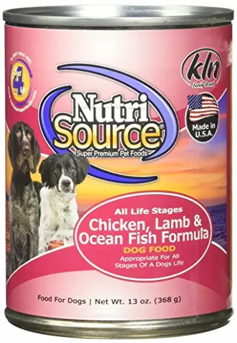 Tuffy’S Pet Food 131304 Tuffy Nutrisource 12-Pack Chicken, Lamb And Fish Canned Food For Dogs, 13-Ounce