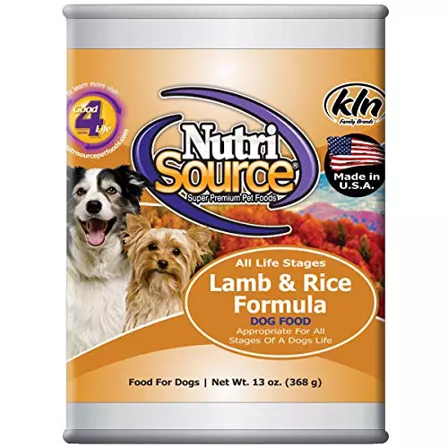 NutriSource Lamb & Rice Canned Dog Food 12/13 oz Case